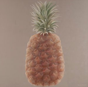 菠萝，2012（画布上的丙烯酸）